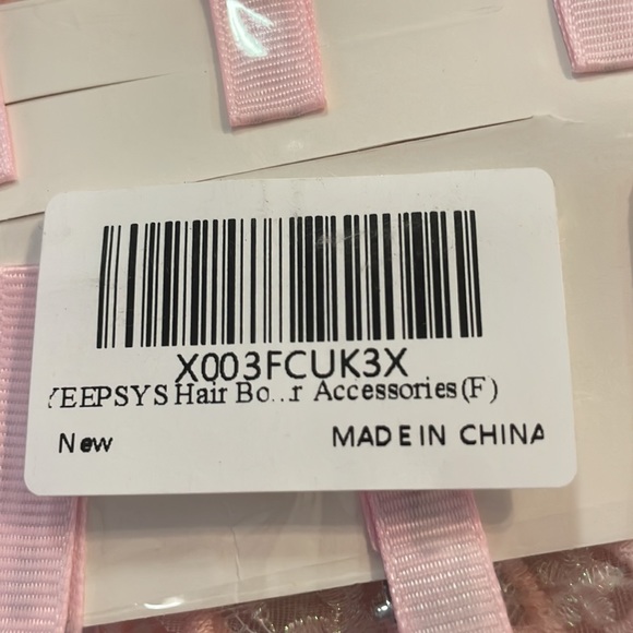 🎉2xHP🎉NWT Yeepsys Pink Fashion Hair Bows Set of 8 - Picture 7 of 7